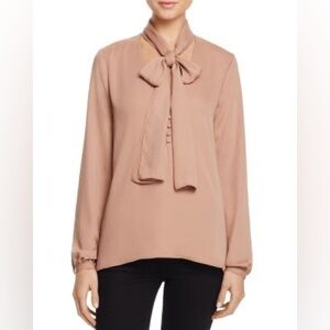 L'Academie the 70’s tie‎ neck blouse size small timeless classic